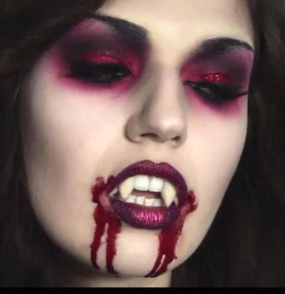 Vampire Makeover para foto de Halloween