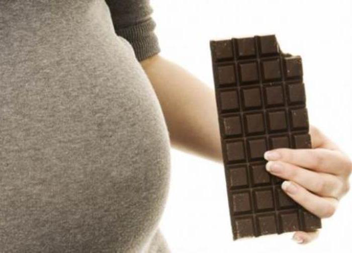 O chocolate é possível para mulheres grávidas nos estágios iniciais?