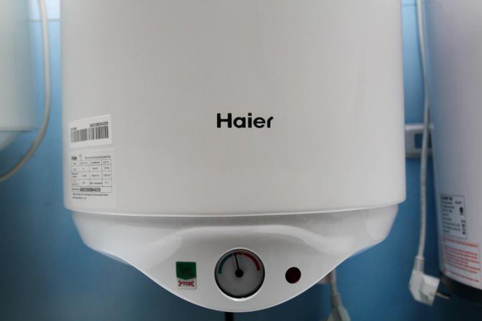 Aquecedores de água de armazenamento Haier: comentários