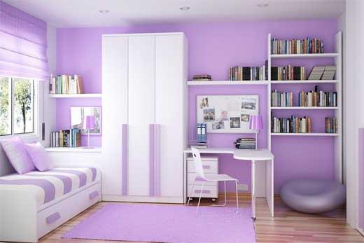 Design incomum: roxo no interior