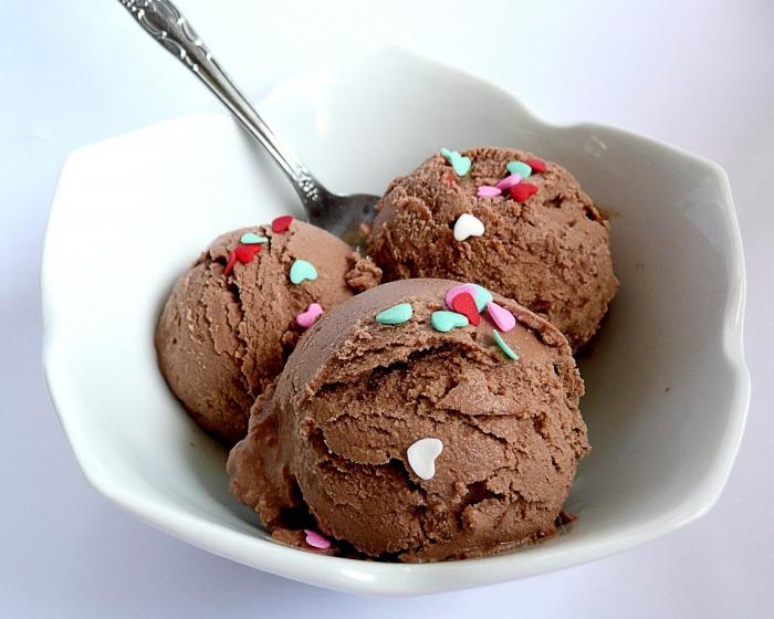 sorvete de chocolate 