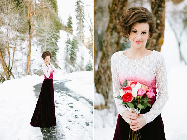 Photoshoot no inverno na floresta - uma ótima maneira de revelar sua criatividade