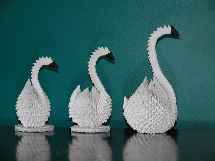 Nós dominamos a técnica do origami 3D: o cisne dos módulos