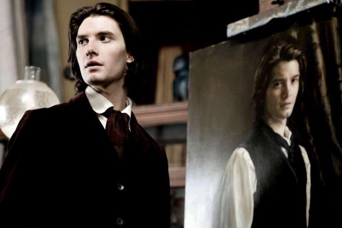 Uma citação de Dorian Gray e outros personagens da novela 