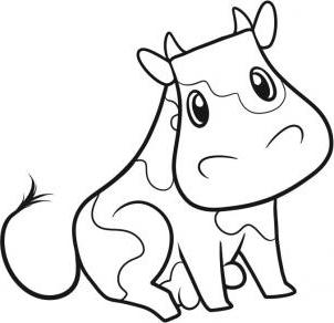 Lição de desenho. Como desenhar uma vaca
