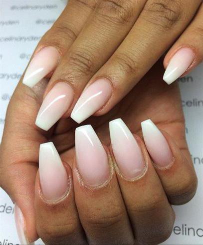 Gel ombre com verniz