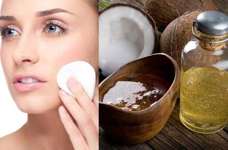 óleo de coco para benefício de uso facial