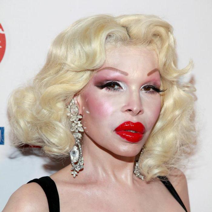 Amanda Lepore: modelo de vida antes e depois da cirurgia