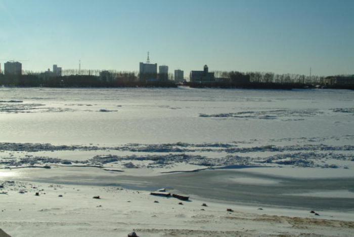 o regime do rio Amur e sua dependência do clima 