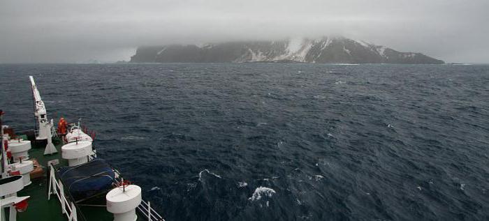 Ilha Bouvet no Oceano Atlântico