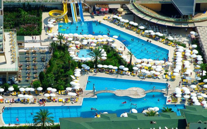 Hedef Beach Resort & SPA 5 * (Turquia / Alanya): fotos, preços e opiniões de turistas da Rússia