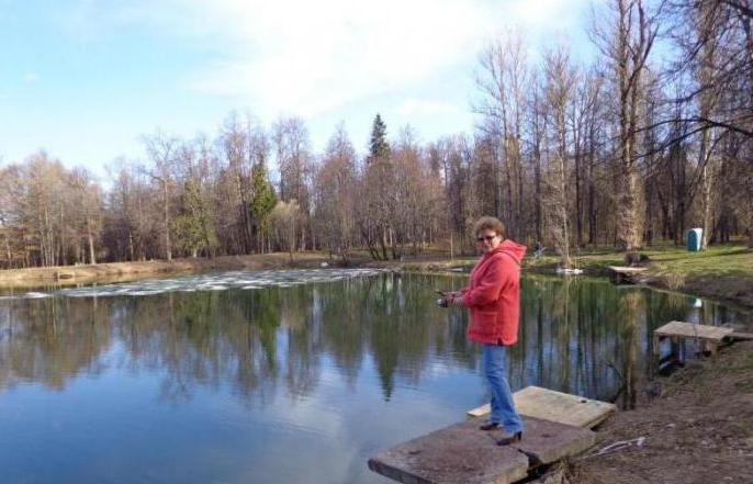 lagoa na propriedade Olgovo