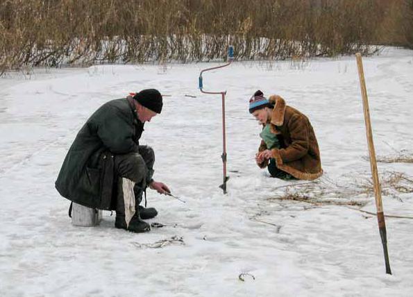 pesca de inverno no monte