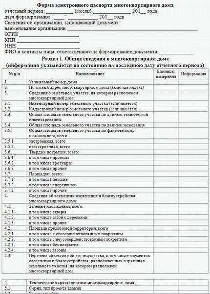 amostra do passaporte eletrônico de um prédio de apartamentos 