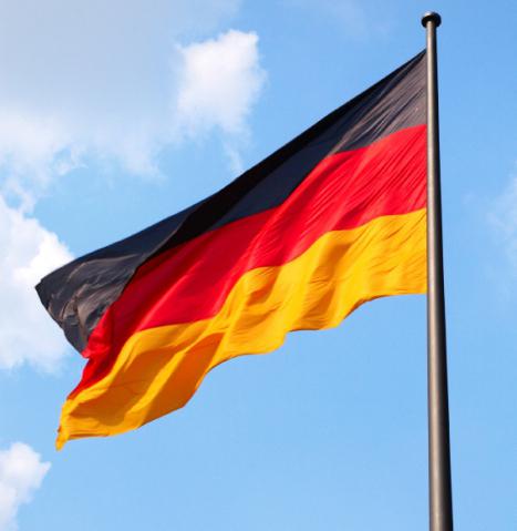 bandeira e brasão de armas da Alemanha 