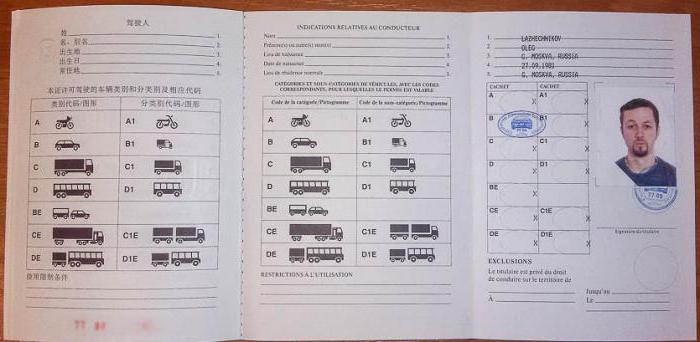 Receba os direitos internacionais em Moscou. Carta de condução internacional